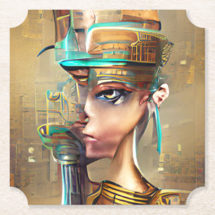 Nefertiti Kartonnen Onderzetters