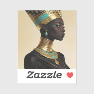 Nefertiti Keert Terug — Oude Afrikaanse Egyptische Sticker