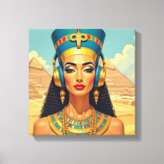 NEFERTITI KONINGIN VAN DE NIJL 5 CANVAS AFDRUK