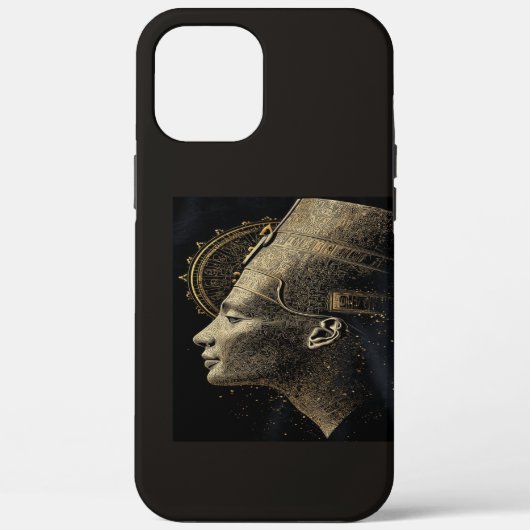 Nefertiti Moderne Silhouette Lijnkunst Case-Mate iPhone Case (Achterkant)