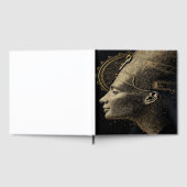 Nefertiti Moderne Silhouette Lijnkunst Gastenboek (Volledig)