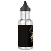 Nefertiti Moderne Silhouette Lijnkunst Waterfles (Links)