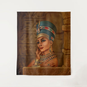 Nefertiti - Neferneferuaten de Egyptische koningin Wandkleed