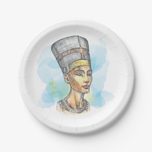 Nefertiti Papieren Bordje (Voorkant)