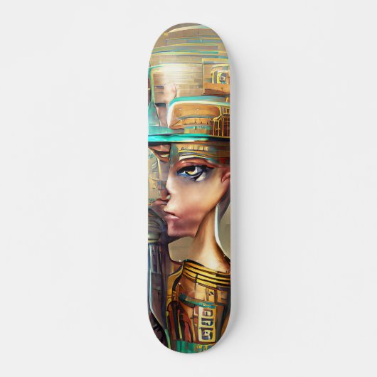 Nefertiti Persoonlijk Skateboard (Voorkant)