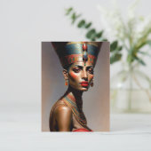 Nefertiti portret briefkaart (Staand voorkant)