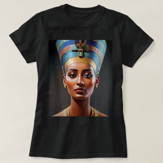 Nefertiti Portret Originele kunst T-shirt (Design voorkant)