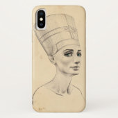 Nefertiti portret tekening Ancient Egypt papyrus Case-Mate iPhone Case (Achterkant)