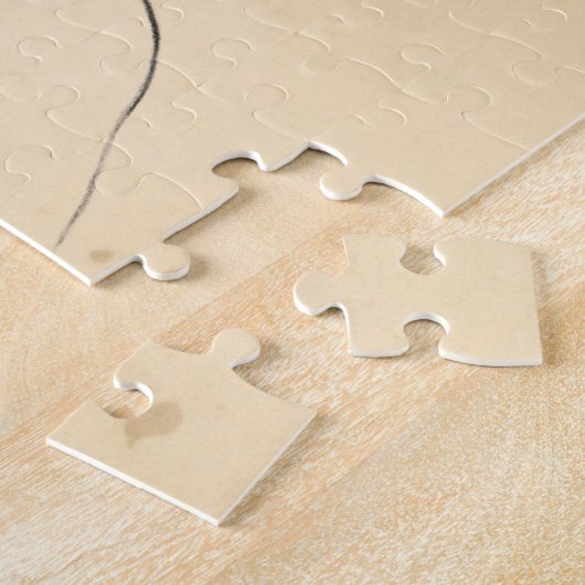 Nefertiti portret tekening Ancient Egypt papyrus Legpuzzel (Zijkant)