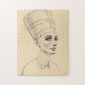 Nefertiti portret tekening Ancient Egypt papyrus Legpuzzel (Verticaal)