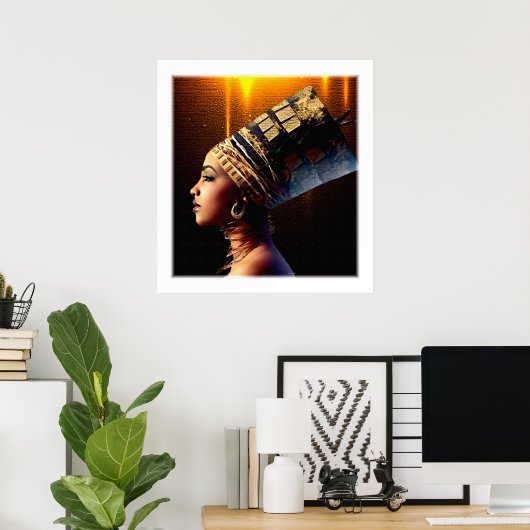 Nefertiti Poster (Thuiskantoor)
