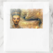 nefertiti rechthoekige sticker (Tas)