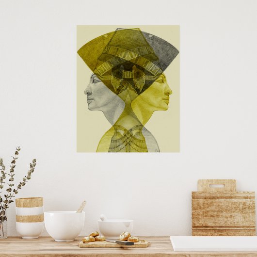 nefertiti reigt suprem poster (Keuken)