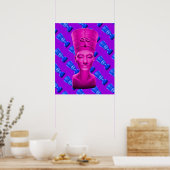 Nefertiti Roze Poster (Keuken)