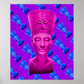 Nefertiti Roze Poster (Voorkant)