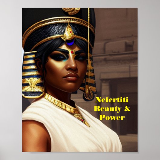Nefertiti, schoonheid en kracht poster (Voorkant)