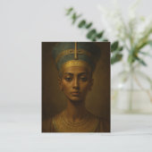 Nefertiti Vintage Style Art Briefkaart (Staand voorkant)