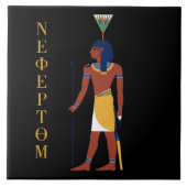 NEFERTUM EGYPTIAN GOD TILE TEGELTJE (Voorkant)