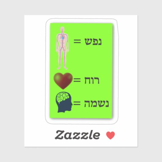 Nefesh, Ruach, Neshama Sticker (Vel)