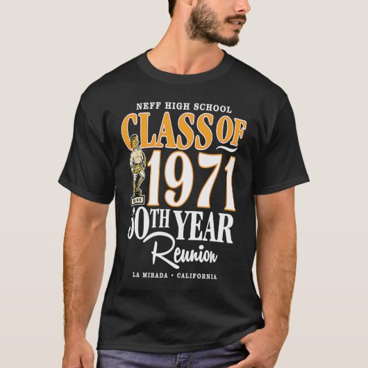 NEFF HIGH SCHOOL CLASS REUNION NHS 046 T-SHIRT (Voorkant)
