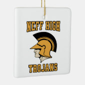 Neff High School Trojans La Mirada gepersonaliseer Keramisch Ornament (Rechts)