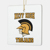 Neff High School Trojans La Mirada gepersonaliseer Keramisch Ornament (Links)