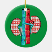 Nefrologie Arterie Nierontwerp Keramisch Ornament (Achterkant)