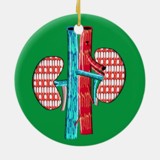 Nefrologie Arterie Nierontwerp Keramisch Ornament (Achterkant)