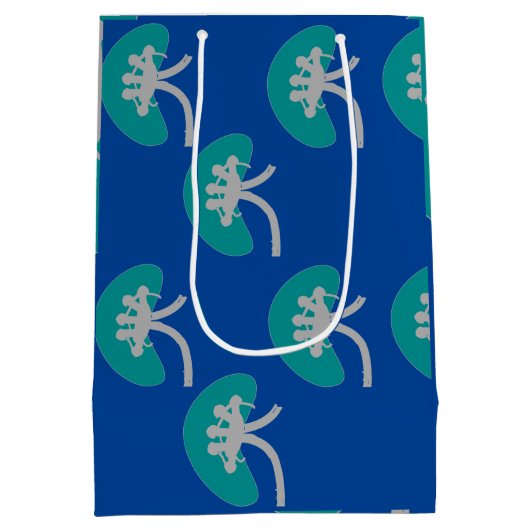 Nefrologie Arterie Nierontwerp Medium Cadeauzakje (Achterkant)