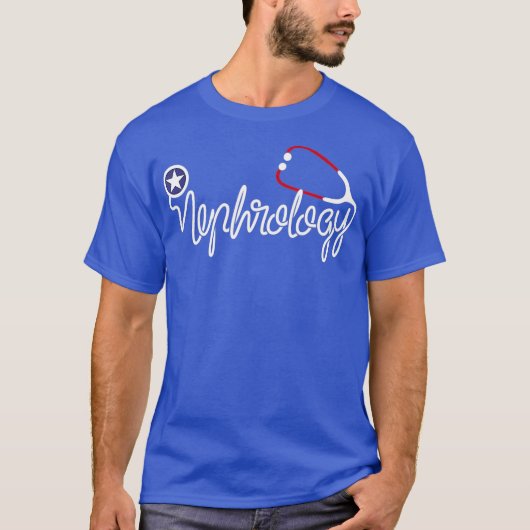 Nefrologie arts Stethoscoop Nierdialyse T-shirt (Voorkant)