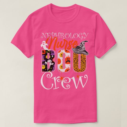 Nefrologie Nurse Boo Nephrology Nurse Halloween Co T-shirt (Design voorkant)