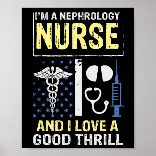 Nefrologie nurse Good Dialyse Nu Poster (Voorkant)