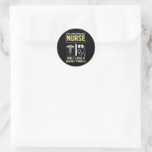 Nefrologie nurse Good Dialyse Nu Ronde Sticker (Tas)