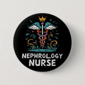 Nefrologie Nurse Ronde Button 5,7 Cm (Voorkant)