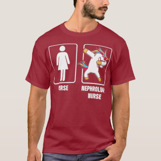 Nefrologie Nurse Unicorn Dialyse Nuritis T-shirt