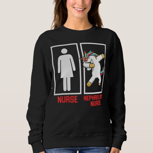 Nefrologie Nurse Unicorn Dialyse Nurzing Rn 1 Trui (Voorkant)