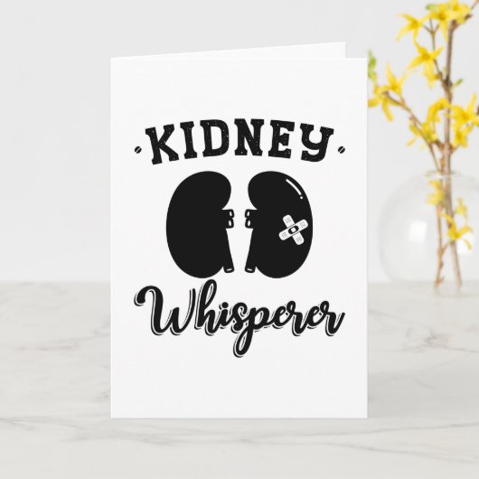 Nefrologie Tech Kidney Whisperer Dialyse Nurse Kaart (Gele Bloem)