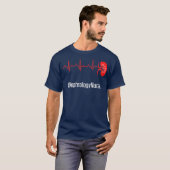 Nefrologie Verpleegkunde Hartslag Dialyse T-shirt (Voorkant volledig)
