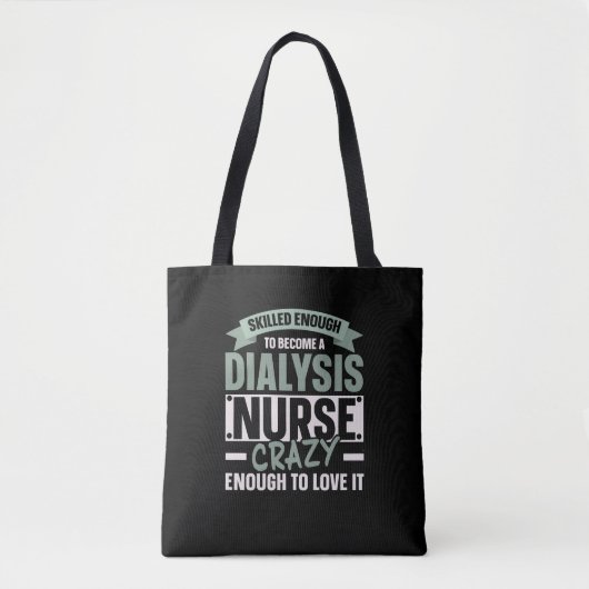 Nefrologie Verpleegkundige Dialyse Verpleegkundige Tote Bag (Voorkant)