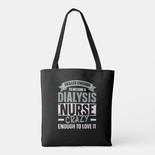 Nefrologie Verpleegkundige Dialyse Verpleegkundige Tote Bag (Achterkant)