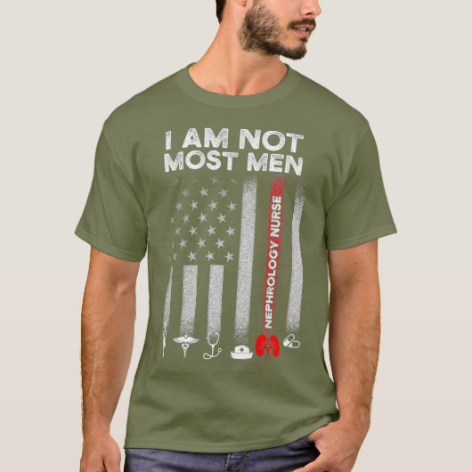Nefrologie Verpleegkundige Mannen Verenigde Staten T-shirt (Voorkant)