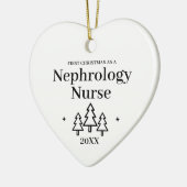 Nefrologie Verpleegkundige Nieuwe Baan Kerstmis Keramisch Ornament (Links)