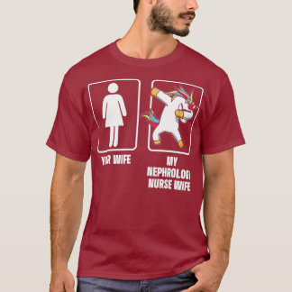 Nefrologie Verpleegkundige Vrouw Eenhoorn Dialyse T-shirt