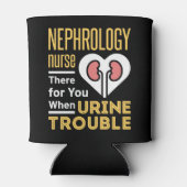 Nefrologie verpleegster bij urineproblemen blikjeskoeler (Achterkant)