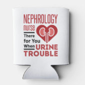 Nefrologie verpleegster bij urineproblemen blikjeskoeler (Achterkant)