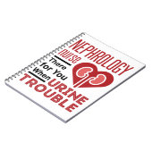 Nefrologie verpleegster bij urineproblemen notitieboek (Linkerzijde)