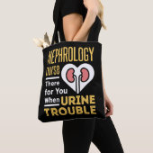 Nefrologie verpleegster bij urineproblemen tote bag (Dichtbij)