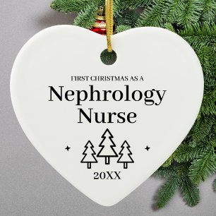 Nefrologie Verpleegster Nieuwe Baan Kerstmis Keramisch Ornament
