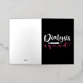 Nefrologie Zendialyseplein Funny Nieren Nieren Folie Wenskaart (Buiten Laag)