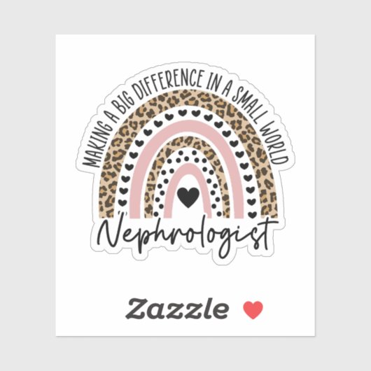 Nefroloog Gift, Nefrologie Afstuderen Sticker (Vel)